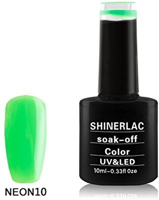 

Blue Sky Shinerlac UvLed Spring Colours Soak Off Gel Nail Polish Neon Green Green