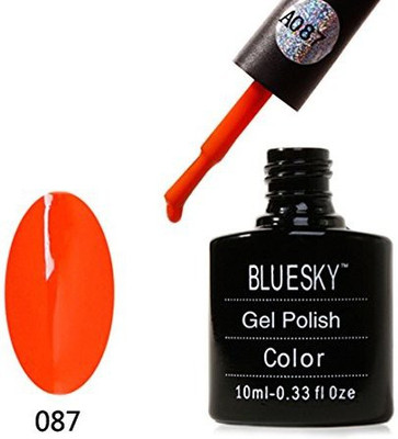

Blue Sky A087 Aaaa Range Soak Off Gel Nail Polish Orange Sunset Red