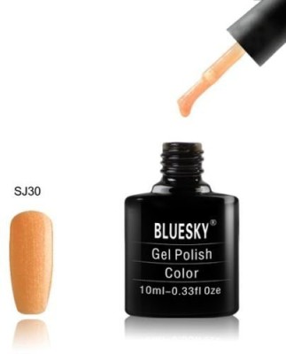 

Blue Sky Sj Range Fine Glitter Colour Sj30 UvLed Soak Off Gel Nail Polish Orange