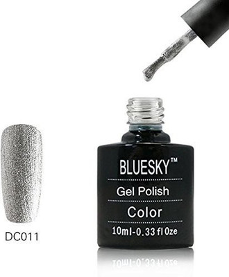 Blue Sky 40560 Uv Led Gel Soak Off Nail Polish Steel Sparkle Silver