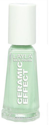 

LAYLA COSMETICS Ceramic Sorbet Effect Nail Polish Mint Dinasty Number 105 Green