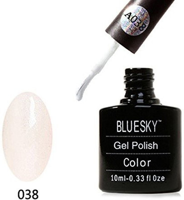 

Blue Sky A038 Aaaa Range Soak Off Gel Nail Polish White Glitter White