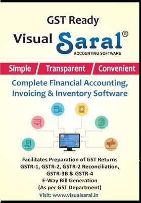 saral accounting software GST Ready Financial Accounting, Invoicing & Inventory Control Software Silver Edition
