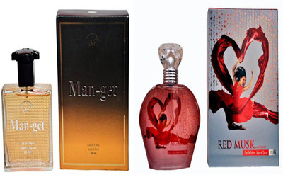 DSP RED MUSK PERFUME 100 ML +MAN-GET PERFUME 100 ML Eau de Parfum  -  100 ml(For Men & Women)