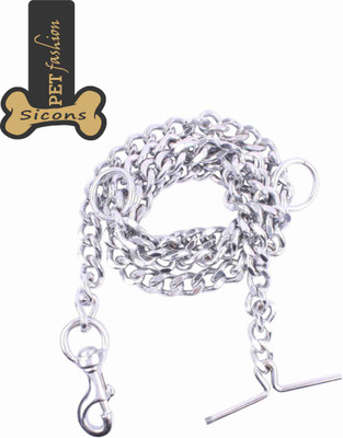 

Sicons Dog Chain Silver Grind No.8 for Large dogs 155 cm Dog Chain Leash(Silver)