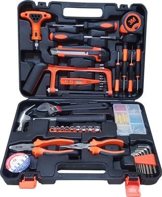 

CHILLAXPLUS HTK01 Hand Tool Kit(108 Tools), Black and red