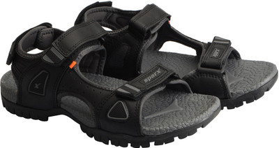 Sparx Men Black Grey Sports Sandals