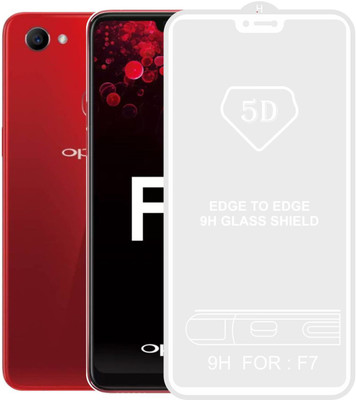 CASE CREATION Edge To Edge Tempered Glass for OPPO F7(Pack of 1)