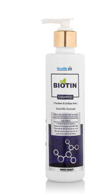 

HealthVit Biotin Shampoo (Paraben & Sulphate free Scientific formula) 200ml(200 ml)