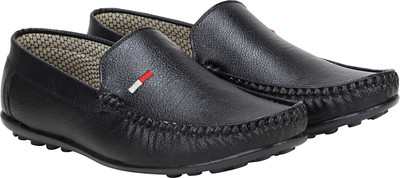 

Koxko Foot Voice Comfortable Faux Leather Loafers For Men(Black