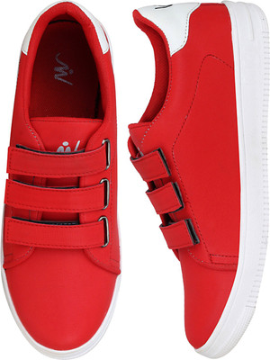 

MOU M SNEAKER VEL CASUAL SHOE Sneakers For Men(Red, White