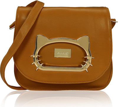 

Kleio Women Formal, Casual Tan Leatherette Sling Bag