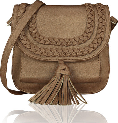 

Kleio Women Formal, Casual Brown PU Sling Bag