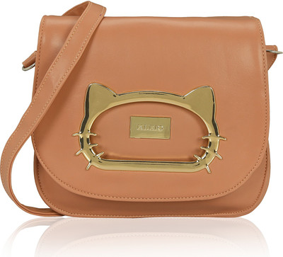 Kleio Women Formal, Casual Pink Leatherette Sling Bag