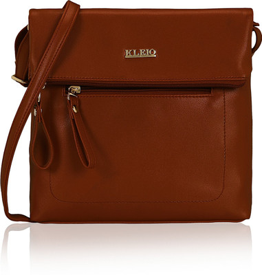 

Kleio Women Formal, Casual Tan Leatherette Sling Bag