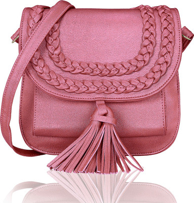 

Kleio Women Formal, Casual Maroon PU Sling Bag