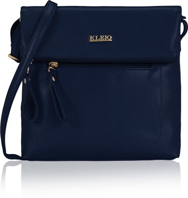 

Kleio Women Formal, Casual Blue Leatherette Sling Bag