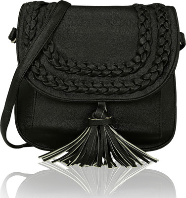 

Kleio Women Formal, Casual Black PU Sling Bag