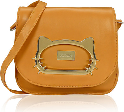 

Kleio Women Formal, Casual Yellow Leatherette Sling Bag
