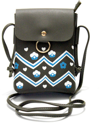 

Marvelous Gifts Girls Grey Leatherette Sling Bag