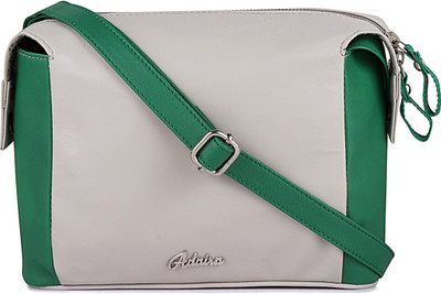 

ADAIRA Girls Green Leatherette Sling Bag