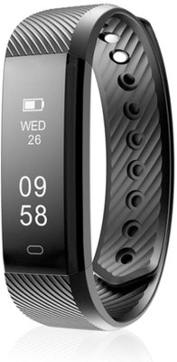 

OWO ID115 BLACK HEART RATE MONITOR Smart Band Strap(Black)