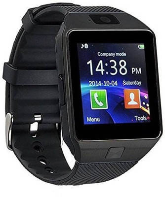

FSF Smart Watch Dz09 Bluetooth with Built-in Sim card and memory card slot Compatible with All Android Mobiles Black Smartwatch Smartwatch(Black Strap Free Size)