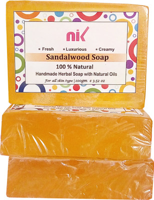 

Nik pack of 2 sandalwood soap(100 g)