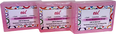 Nik pack of 3 Rose Blossom soap(300 g)
