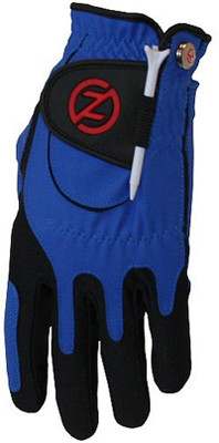 

Zero Friction Mens Compression Golf Gloves (Free Size, Blue)