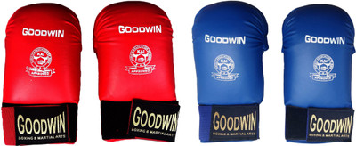

Goodwin Karate Punching Gloves - KAI Approved Product -  Martial Art Gloves (, Red, Blue