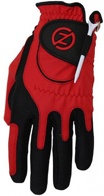 

Zero Friction Mens Compression Golf Gloves (Free Size, Red)