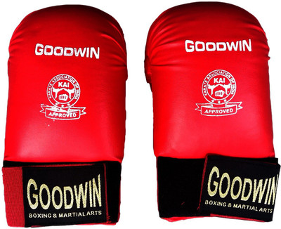 

Goodwin Karate Punching Gloves - KAI Approved Product -  Martial Art Gloves (, Red