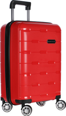 NASHER MILES Santorini Polypropylene Hard-Sided Cabin Luggage Bag Red 20 Inch | 55CM Trolley/Travel/Tourist Cabin Luggage - 20 inch NASHER MILES Santorini Polypropylene Hard-Sided Cabin Luggage Bag Red 20 Inch | 55CM Trolley/Travel/Tourist Cabin Luggage - 20 inch