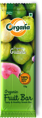

Organa Organic Guava Fruitbar - 15g(300 g, Sachet)