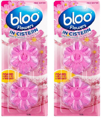 

Bloo In Cistern Toilet Block Pink water Floral Block Toilet Cleaner(152 g, Pack of 2)