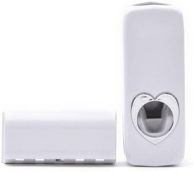 

ACCESSORIES HUB Plastic Toothbrush Holder(White, Maroon, Wall Mount), Maroon;white