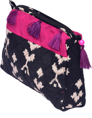 

Radhika Goyal Cosmetic Pouch(Black, Beige)