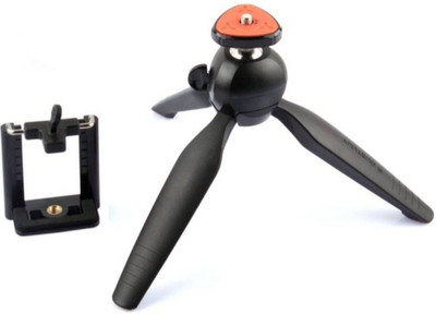 

Gentle E kart YT-228 Mini Tripod With 360° Rotating Ball Head With Mobile Clip For All Smartphones Tripod(Black, Supports Up to 500 g)