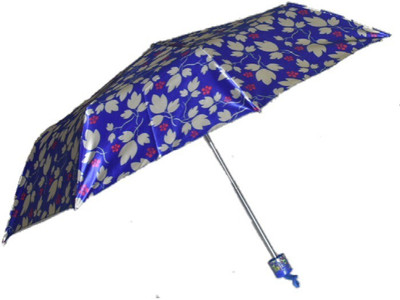 

Pearl 3 fold umbrella designer royal blue Umbrella(Blue)