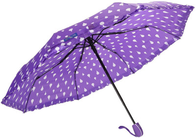 

care 4 3 Fold Automatic Open Umbrella Designer Collection Umbrella(Purple)