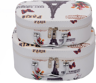 

Store2508 Professional Beauty Make Up Storage Box Nail Cosmetic Box Vanity Case/Jewelry Box/Cosmetic Organiser Bag (Set of 2) (Design_A) Makeup and Jewwllery Vanity Box(Multicolor)