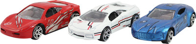 

DealBindaas Metal Die Cast 1:56 Fast & Furious Car Model 3 Pc | Free Wheel Action | Dinky Car | Toys | Children Gift Collection | Least Price(Red, White, Blue), Blue;red;white