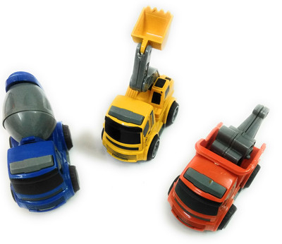 

DINAARKAN METAL CONSTRUCTION SET COMBO OF CONCRETE MIXER, TOW TRUCK AND CRANE TOY(Multicolor)