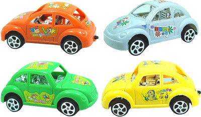 

oviwa Toy Four Vehicle Set For Boys/Girls/Kids Assorted Designs Express Power cars set free wheel(Multicolor)