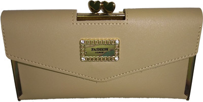 

AS Enterprise Girls Khaki Artificial Leather Card Holder(6 Card Slots), Light brown