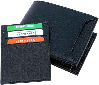 

SAMTROH Men Black Artificial Leather Wallet(6 Card Slots)