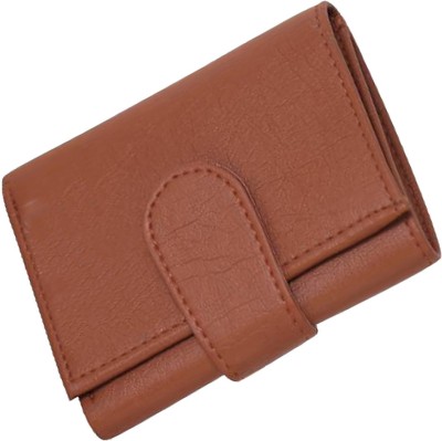 Mundkar Men Tan Artificial Leather, Fabric Wallet(7 Card Slots)