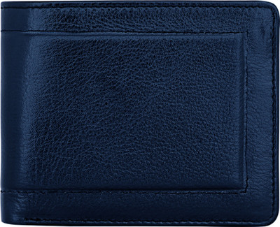 

POLLSTAR Men Blue Genuine Leather Wallet(3 Card Slots)