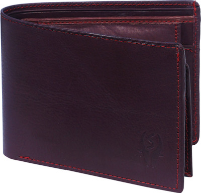 

SAMTROH Men Brown Genuine Leather Wallet(5 Card Slots)
